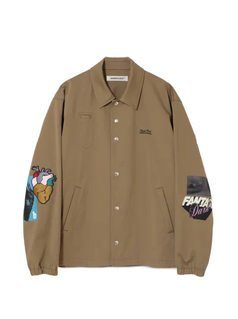 Undercover graphic-print patch-detail jacket