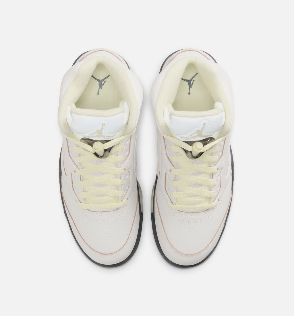 Air Jordan 5 Retro Luminous Green Women's Sneakers - Sail / Luminous Green / Anthracite